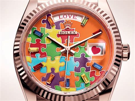 rolex puzzle piece|rolex day date puzzle dial.